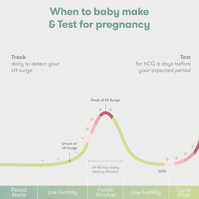 Frida Fertility All-in-One Ovulation & Pregnancy Test Kit – 30 Easy at-Home LH Strips, Ovulation Tracker, 2 Early Detection Pregnancy Tests & Reusable No-Mess Pee Cup