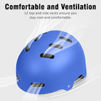 Skateboard Bike Helmet for Adults Women Men Youth Kids (2-3-5-8-14+ Years Boys Girls) - Lightweight Multi-Sport Adjustable Helmets for Bicycle Skateboard Scooter Skate Cycling