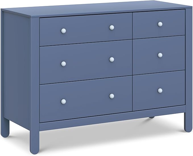 DaVinci Carter's Marisol 6-Drawer Dresser in Cove Blue/Powder Blue, GREENGUARD Gold Certified