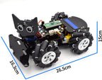 Adeept 4WD Omni-Directional Mecanum Wheels Robotic Car Kit Compatible with Raspberry Pi Pico DIY STEM Remote Controlled Educational Robot Kit with LCD1602 Display and Tutorials