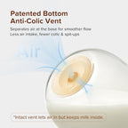 Thyseed Glass Natural Anti-Colic Baby Bottles | Newborn Breast Like Nursing Bottle for Breastfed Babies with Nipple (2+ Months) 8 Ounce, 1pack