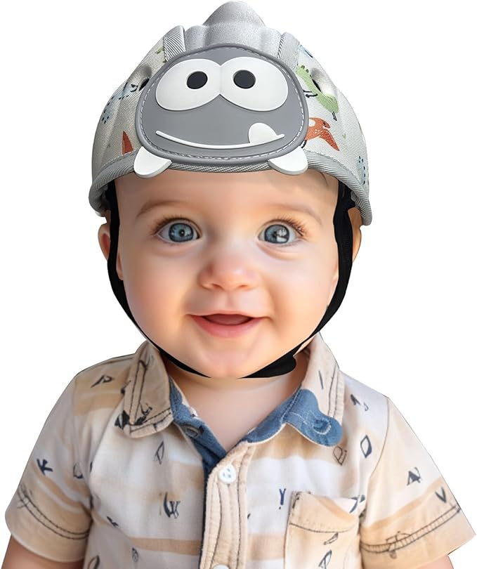 Baby Helmet for Crawing Walking,Soft Infant Safety Helmet,Baby Helmet 1-2 Years for Anti-Fall Head Protector,Adjustable, Breathable