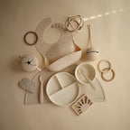 mushie Silicone Suction Bowl | BPA-Free Non-Slip Design (Ivory)