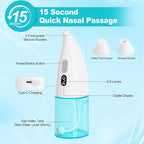 Nasal Irrigation System Cordless Pulsating Nasal Irrigator (9 Speed) ，Electric Neti Pot Nose Wash Bottle with 2 Tips for Nasal Care Sinus Rinse Machine for Adults & Kids