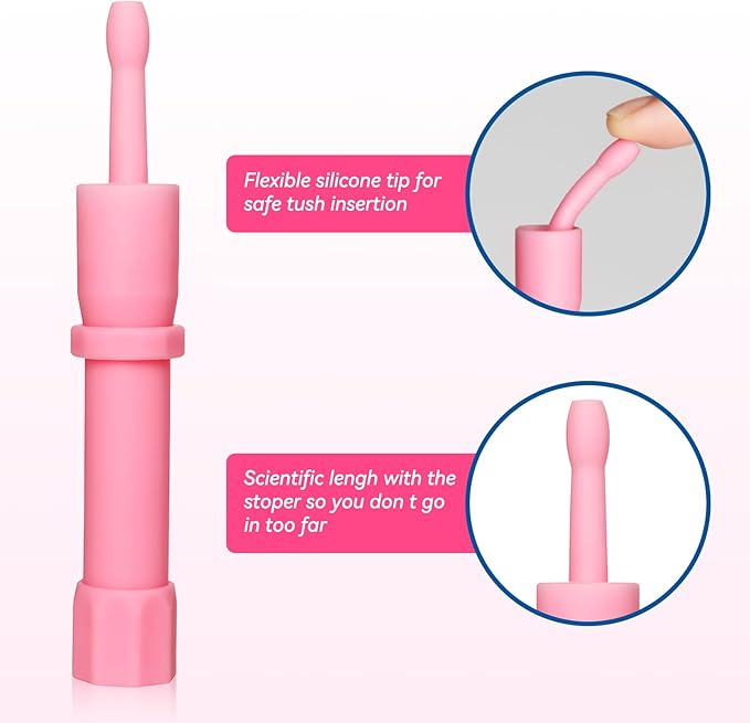 Gas and Colic Reliever for Babies, Baby Gas Colic Relief, Natural Solution for Baby Colic and Gas Relief, Safe & Effective Instant Constipation Relief for Babies, 20 Count (Pink)