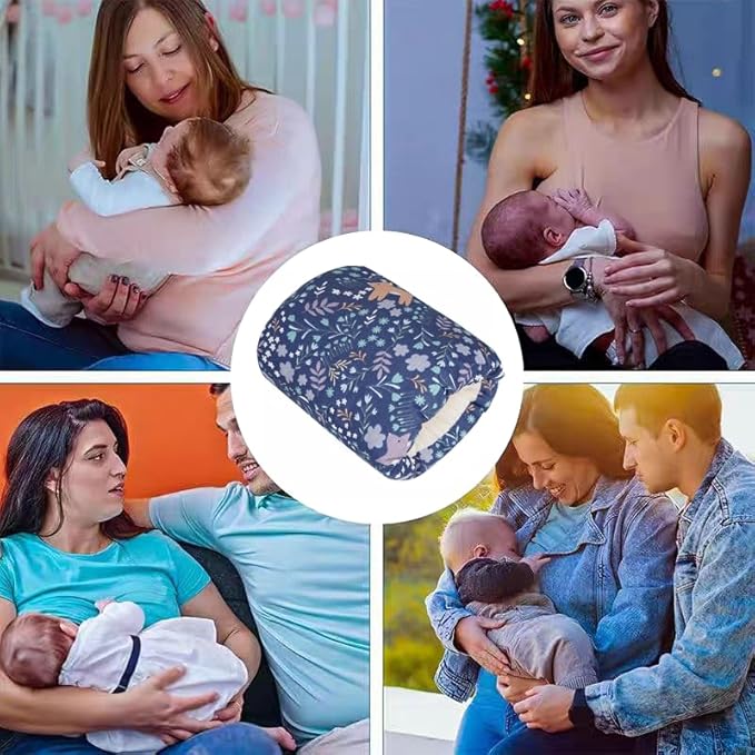 Cozy Cradle Pillow, Cozy Cradle Arm Pillow, Baby Nursing Pillow Head Support Pillow for Breastfeeding Bottle Feeding (Small Gray Fish)