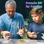 Rainbow Wizarding Fidget Sphere Spinner Metal for Kids Adults, EDC Desk Toy Wings Finger Hand Spinner Spinning Toys Christmas Birthday Gifts for Boys Girls Stress Relief Anti-Anxiety Novelty Prize