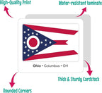 Menique U.S. States Flags Memory Matching Game – 100 Cards (50 Pairs) – Learn State Flags, Capitals & Abbreviations – Educational Card Game for Kids and Adults