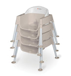 Foundations Secure Sitter Feeding Chairs 3-Pack, No-Tip Feet, 3-Point Adjustable Harness, Removable Tray, Stackable Feeding Chairs (13 inch)