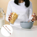 Electric Baby Formula Mixer Handheld Drink Mixer Infant Milk Powder Kitchen Small White