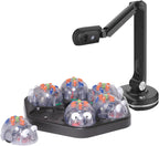 Online Programming: 6pcs Blue-Bots Floor Robotics and Docking Station w/USB Cable with Free Joyusing V500S 8MP HD Document Camera - Perfect for Online Teaching & Learning