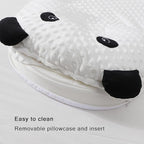 Infants Feeding Pillow, Infants Multifunctional Feeding Support Pillow 3 Piece Set, Infants Anti Breastfeeding Anti Choking Bed Medium Feeding Pillow, Travel Portable Removable Support Pillow, Cream