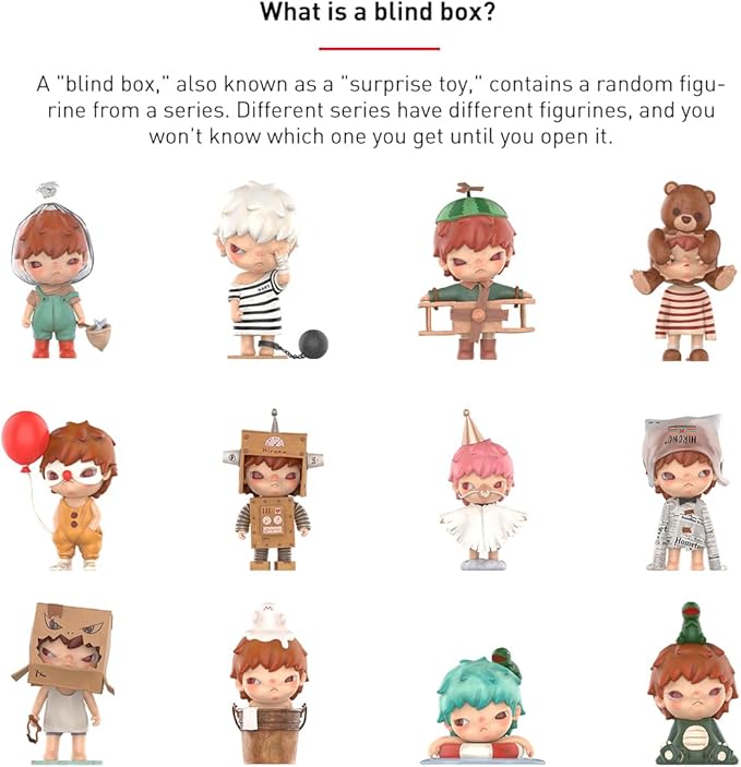 POP MART HIRONO Little Mischief Series, 12PCs Hirono Blind Box Figures, Random Design Action Figures Collectible Toys Home Decorations, Holiday Birthday Gifts for Girls and Boys, Whole Set