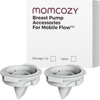 Momcozy Original Replacement Accessories for Upgraded Mobile Flow | Upgraded M9,Original Upgraded M9 Breastfeeding Parts,Valve，2 Pack