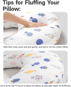 Nursing Pillow for Breastfeeding & Bottle Feeding –Breastfeeding Pillow with Adjustable Waist Strap, Feeding Pillow for Tummy Time,Removable Cotton Cover for Mom Comfort (Forest)