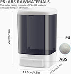 Manual Soap Dispenser Kitchen Bathroom 33.8oz/1000ml Wall Mounted Hand Commercial Soap Dispenser for Liquid Containers Shampoo Gel Chamber Plastic (Black)