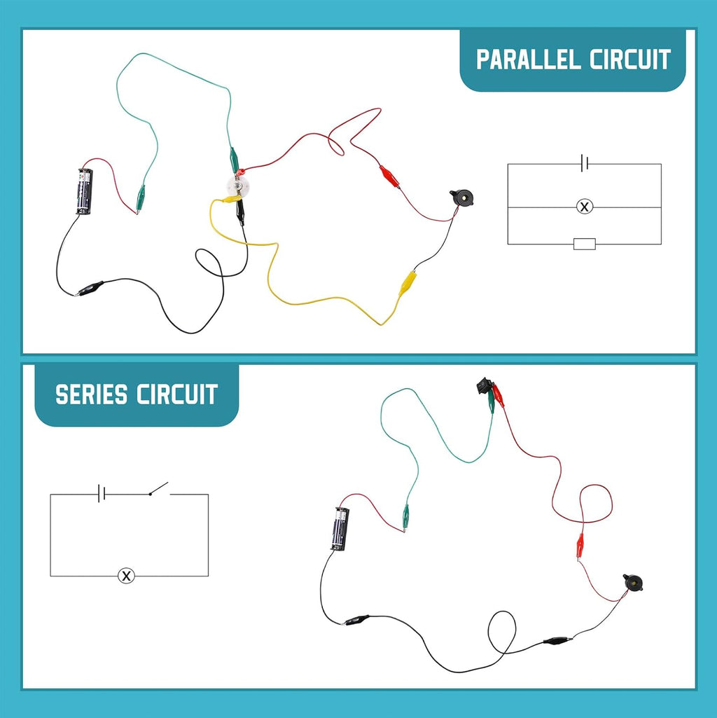 Sntieecr Electric Circuit Motor Kit for Kids 8-12, Electric Motor Kit with Box for DIY STEM Science Project, Educational Montessori Learning Kits Sets Science Kits Present for Children