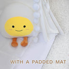 Teepee Tent for Kids with Padded Mat Cotton Canvas Kids Teepee with Pompom for Toddlers Indoor Play Tent for Girls Boys with Stars Lights, Carry Bag, Banner Flag (Snowman)