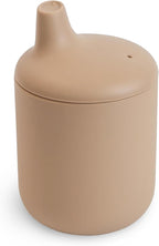 mushie 100% Silicone Baby Sippy Cup | 6 Months+ (Natural)