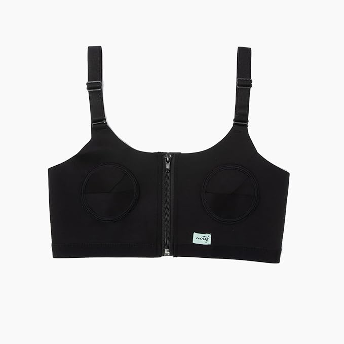 Motif Medical - Hands-Free Pumping Bra - Works with Luna, Duo, Twist, and More - Black