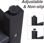 Psilvam Poly Lumber Shower Bench with Storage Shelf, Non-Slip Design, Water Resistant for Bathroom & Living Room (Black)