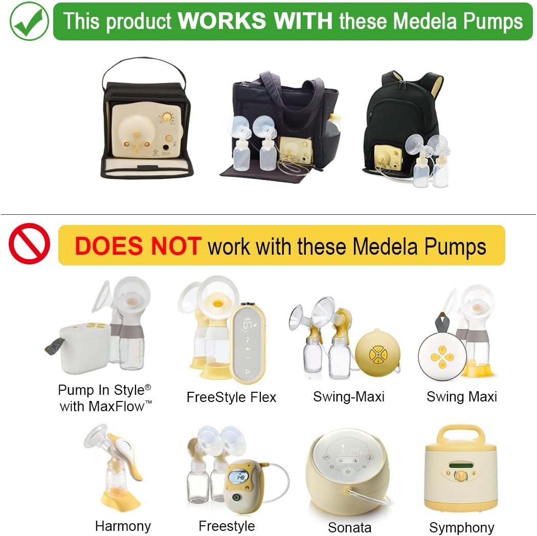 Maymom Breast Pump Kit Compatible with Medela Pump in Style Advanced Pump; 2xTwo-Piece 24mm Breastshield, 2 Valve, 4 Membrane, 2 Replacement Tubing; Replacement Part for Medela Shield, Medela Valve