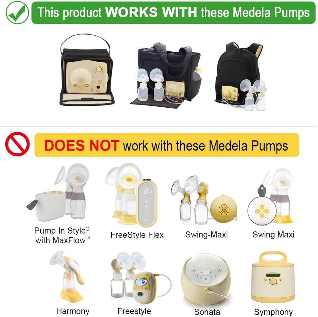 Maymom Breast Pump Kit Compatible with Medela Pump in Style Advanced Pump; 2xTwo-Piece 30mm Breastshield, 2 Valve, 4 Membrane, 2 Replacement Tubing; Replacement Part for Medela Shield, Medela Valve