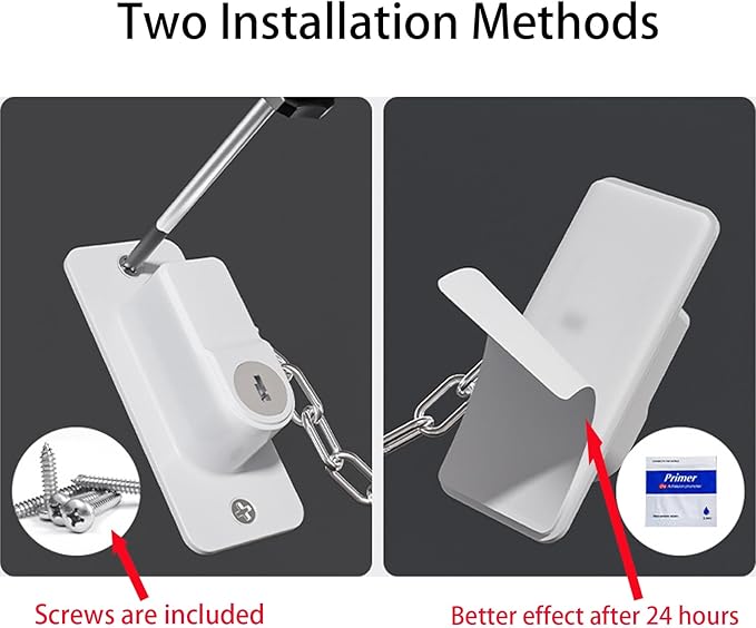 CMINGJ （2 Pack）Child Safety Locks, Adjustable Refrigerator Lock with Keys, for Fridge, Cabinets, Drawers, Dishwasher, Toilet and Child Safety Cabinet Lock, for Child,Kids and Toddlers