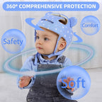 Xifamniy Baby Soft Safety Helmet Foam Head Protector Helmet for Toddler Infant Walking Suit 6-24m (Triangle)