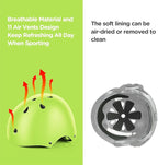 DaCool Kids Bike Helmet Set Skateboard Knee Pads - Kids Helmet Elbow Pads Wrist Guards Adjustable for 3~10yrs Girl Boy Kids Protective Gear Set for Sport Cycling Bike Roller Skating Scooter