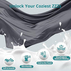 Sasttie Pregnancy Pillows for Sleeping, Jumbo U Shaped Cooling Full Body Pillow with Removable Cover, Pregnant Women Must Haves, Maternity Essential, Dark Grey