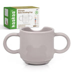 haakaa Silicone Toddler Cups, BPA Free Drop-Proof Training Open Cups for Baby 6 Months+, 5 Ounce (Suva Grey)