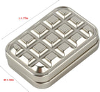 Fidget Toys Adults Magnetic Fidget Slider Magnet Fidget Toys EDC Metal Fidget Slider Haptic Slider EDC Fidget ADHD Anxiety Stress Relief Toy Adults Fidget Toys Adults Anxiety Metal Fidget Toys-Silver