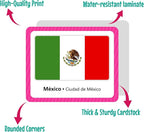 Menique, Juego de Memoria de Banderas del Mundo en español, para niños y adultos. Flags of The World, Memory Matching Game in Spanish, for Kids and Adults, 100 Tiles 50 Pairs.