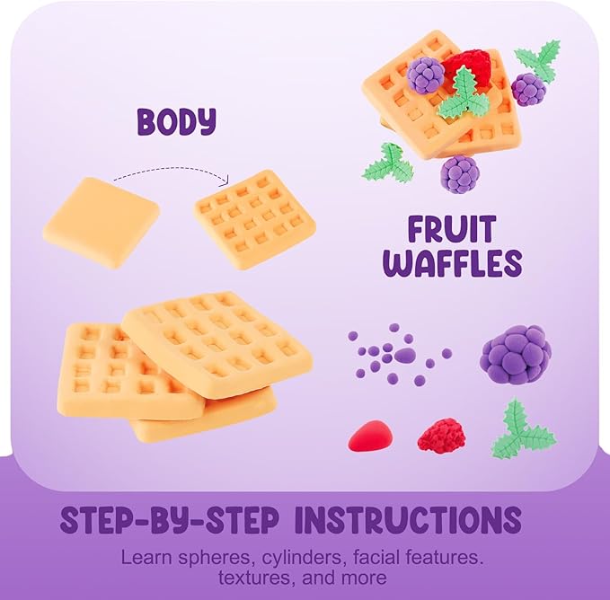 Air Dry Clay Kits - Modeling Clay for Kids, Ultra Light & Soft, Safe & Non-Toxic, DIY Air Dry Clays Kit with Sculpting Tools and Tutorials, Creatible Art Crafts Toys Gifts for Boys Girls