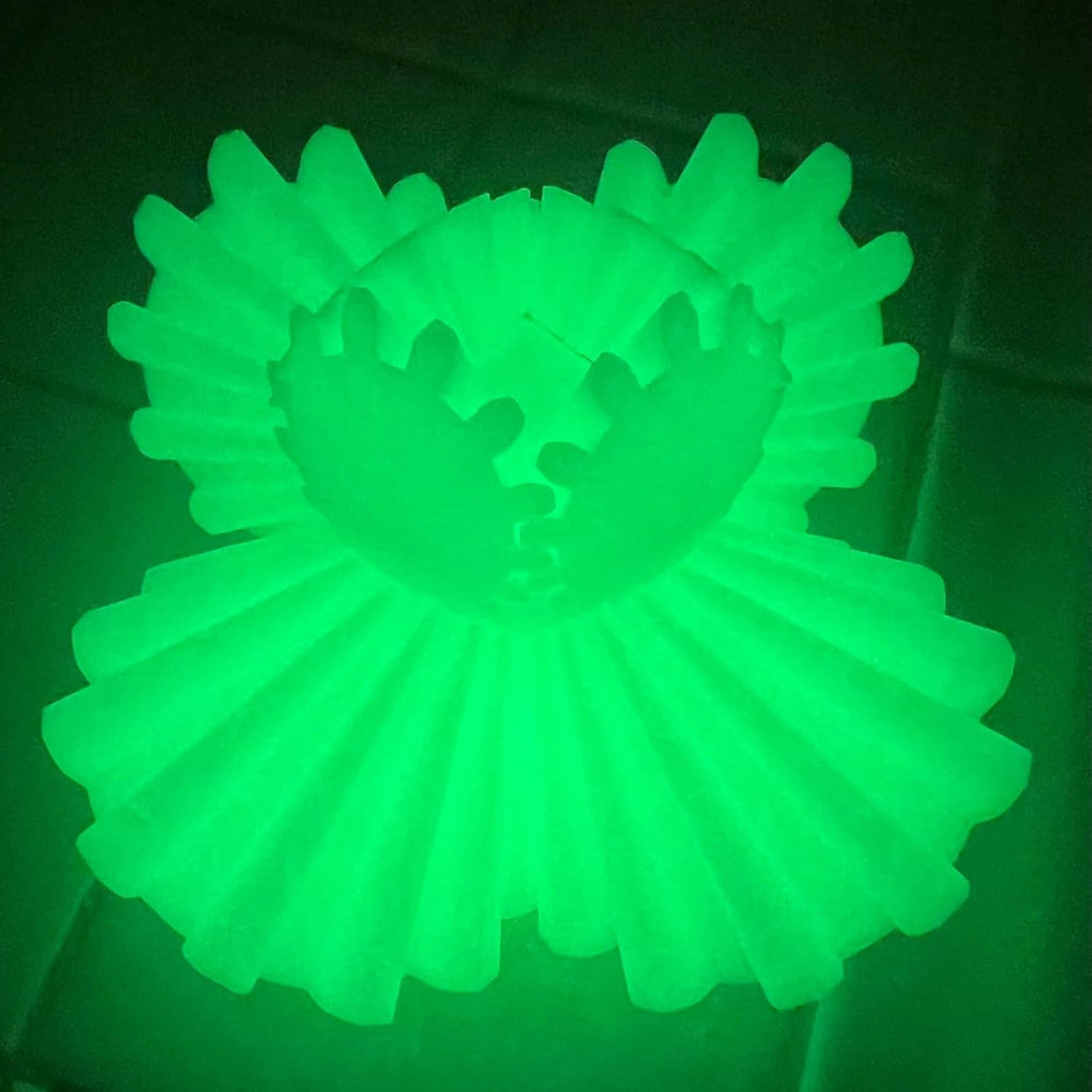 Gear Ball for ADHD 3D Printed Gear Ball Steampunk Whirling Wonder Fidget Toy Gearsphere Gear Ball for Stress and Anxiety Relaxing Fidget Ball Ideal for Sensory Needs and Autism (Luminous Green)