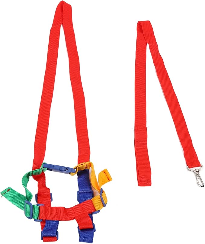 Dioche 2 in 1 Toddler Leash & Anti Lost Wrist Link for Toddlers, Breathable Regulable Shoulder Straps, Polyester Kid Safety Leash for Boys & Girls