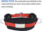 X XBEN Portable Safety Belt Kit, With Hip Pad and 2 D Rings, safety Climbing Harness