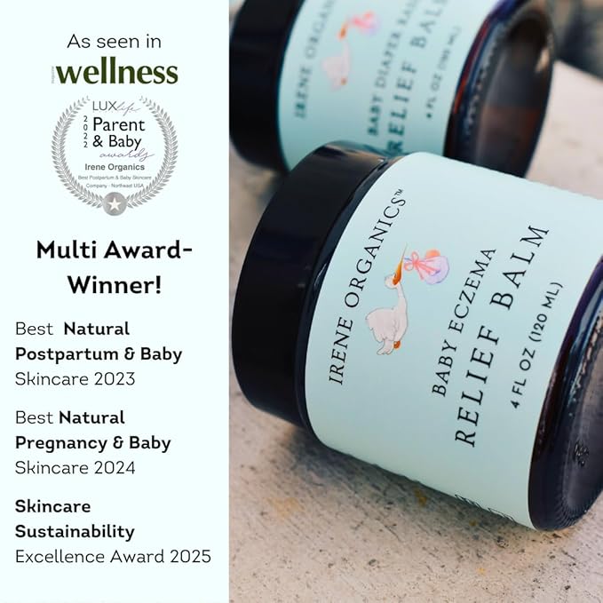 Baby Eczema Relief Balm, Healing Ointment Baby Moisturizing Cream for Eczema, Dry, Itchy Skin. Award Winning Baby Skincare for Sensitive Skin, Safe for Newborns, Kids and Adults