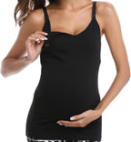 Womens Maternity Nursing Tank Cami for Breastfeeding with Adjustable Straps