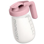 Momcozy Breast Milk Pitcher, Resistant to Heat and Cold Abrupt Temp Swings, No Leak Breast Milk Fridge Storage Container With Wide Mouth, Fast Baby Formula Maker, Breastfeeding Essentials, Pink