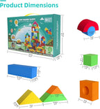 Soft Building Blocks for Toddlers 2-4, 94PCS Foam Stacking Blocks, Bath Toys for Kids, Preschool Learning STEM Toys & Gifts for Boys & Girls 18+ Months