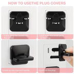 Outlet Covers Babepai 38-Pack Black Child Proof Electrical Protector Safety Improved Baby Safety Plug Covers