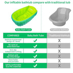| Inflatable Baby Bathtub,Newborn Bathtub Seat for Infant,Non-Slip Baby Pool for Sitting up,Foldable Toddler Tub Shower,Portable Travel Bath for Kids 0-6 Year