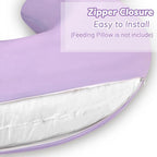 Pea Pod Nursing Pillow Cover 2 Pack Soft & Adorable Slipcovers for Breastfeeding Pillows, Comfortable Stretchy Feeding Pillow Covers for Baby Girls Boys Newborn, Removeable Pillow Case (Butterfly)