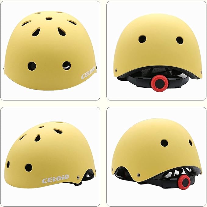 Kids Bike Skateboard Helmet Pad Set,Toddler Cyling Protective Gear Knee & Elbow Pads Wrist Guards for 5-8-10-12-14-16 Years Girls Boys Bicycle Scooter Roller Skate Inline Skating Rollerblading