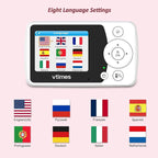 Baby Monitor No WiFi 2.4" Screen, Video Baby Camera Monitor Night Vision, 1000ft Range, 2X Zoom, Ideal for Elderly Pet (NO Charging Plug)