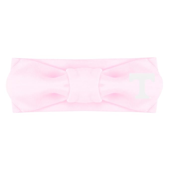 Creative Knitwear Tennessee Volunteers Infant Girls Pink Solid Hair Knot Headband Embroidered Logo - Size Newborn - 4T