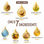 Unscented Baby Soap Bar for Sensitive Skin | Only 7 Ingredients | Gentle Face & Body Wash for Babies, Toddlers, Kids & Adults | Organic and Natural | 7 Bars - Big Value Bundle