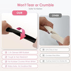 Baby Proofing Corners and Edges Protector Guards (16.5FT Edge +8 Corners), Soft Rubber Foam Edge Protector with Removable Double Sided Tapes, Furniture Table Bumper Guard for Baby Safety-Black